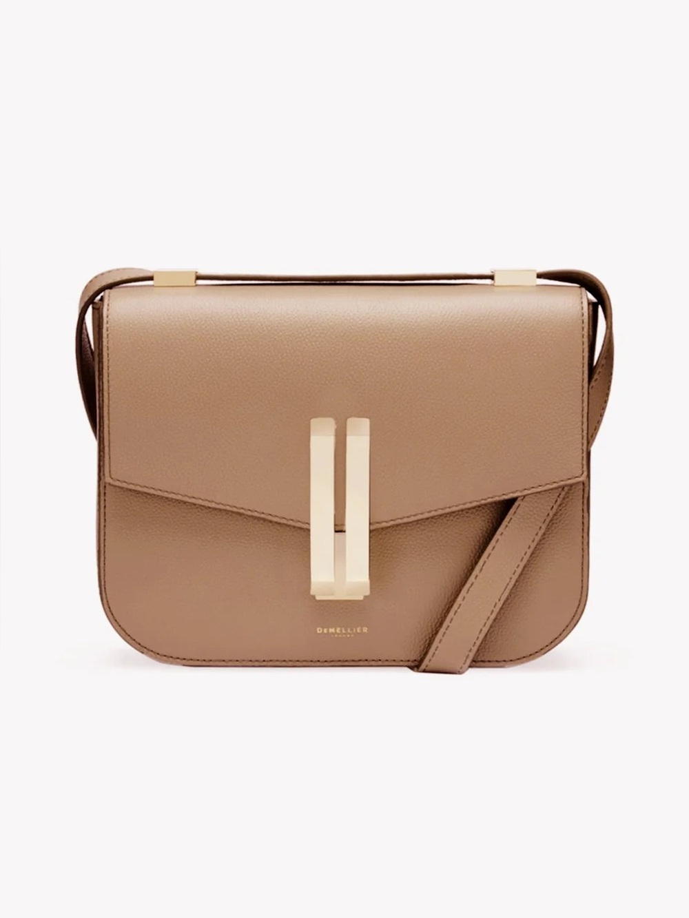 DeMellier Clay Vancouver bag in grained leather with gold hardware NWT